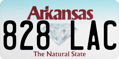 AR license plate 828LAC