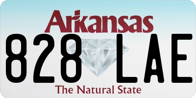 AR license plate 828LAE