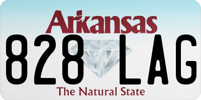 AR license plate 828LAG