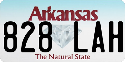 AR license plate 828LAH