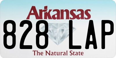 AR license plate 828LAP