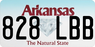 AR license plate 828LBB