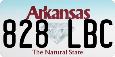 AR license plate 828LBC