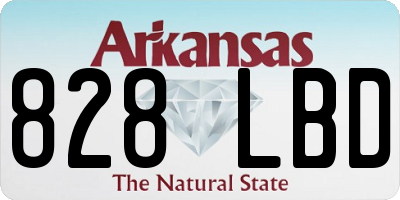 AR license plate 828LBD