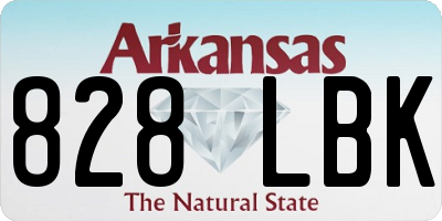 AR license plate 828LBK