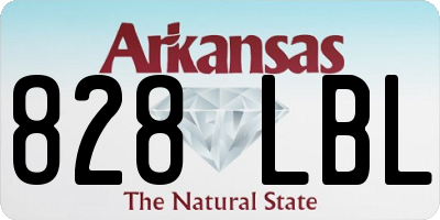 AR license plate 828LBL