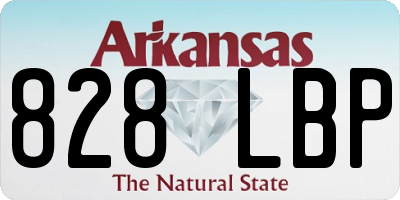 AR license plate 828LBP