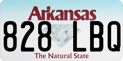 AR license plate 828LBQ