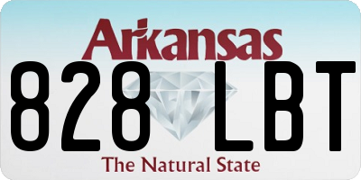 AR license plate 828LBT