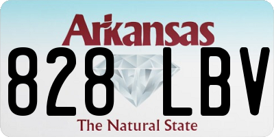 AR license plate 828LBV