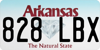 AR license plate 828LBX