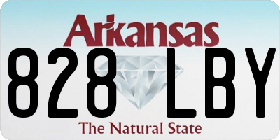 AR license plate 828LBY