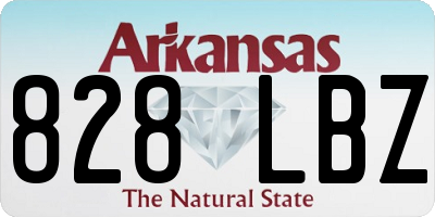 AR license plate 828LBZ