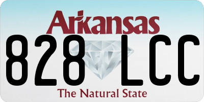 AR license plate 828LCC