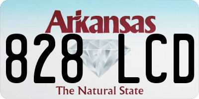 AR license plate 828LCD