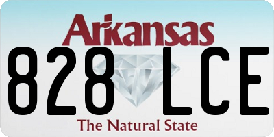AR license plate 828LCE
