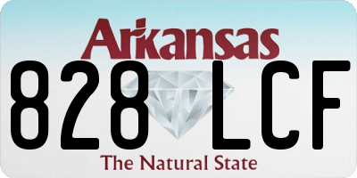 AR license plate 828LCF