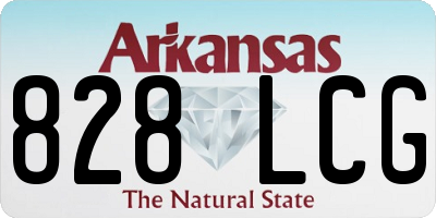 AR license plate 828LCG