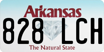 AR license plate 828LCH