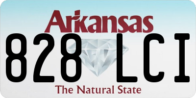 AR license plate 828LCI