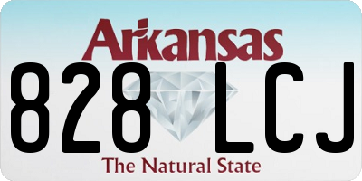 AR license plate 828LCJ