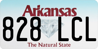 AR license plate 828LCL