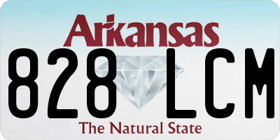 AR license plate 828LCM
