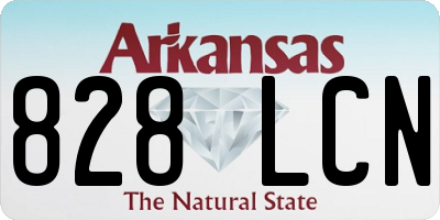 AR license plate 828LCN