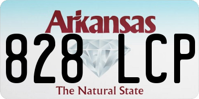 AR license plate 828LCP