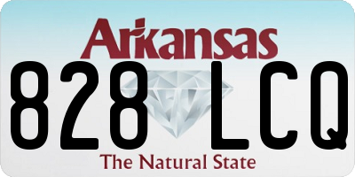 AR license plate 828LCQ