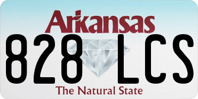 AR license plate 828LCS