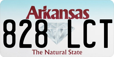 AR license plate 828LCT