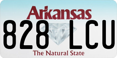 AR license plate 828LCU