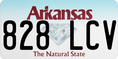 AR license plate 828LCV