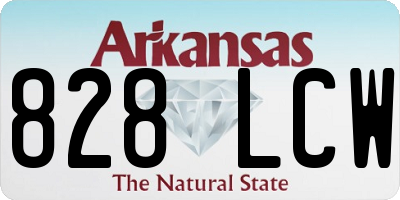 AR license plate 828LCW