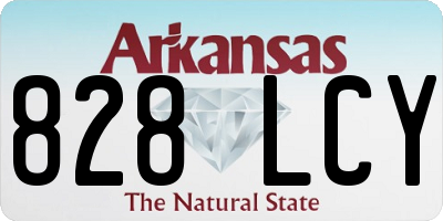AR license plate 828LCY