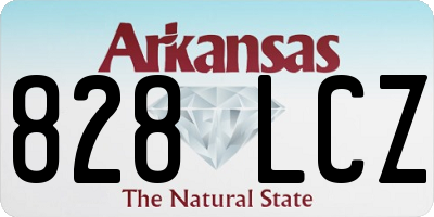 AR license plate 828LCZ