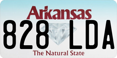 AR license plate 828LDA