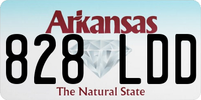 AR license plate 828LDD