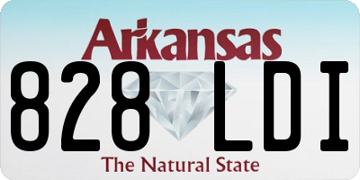 AR license plate 828LDI