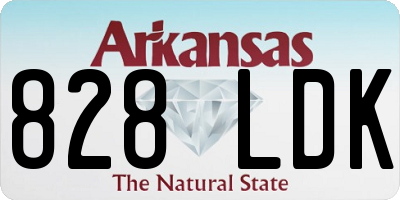 AR license plate 828LDK