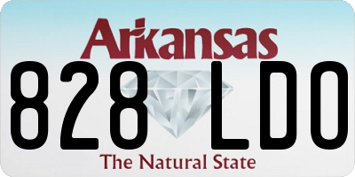 AR license plate 828LDO
