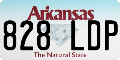 AR license plate 828LDP