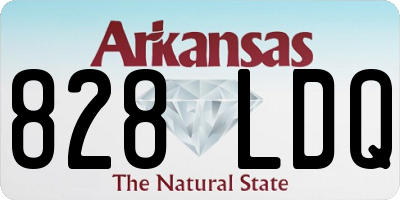 AR license plate 828LDQ