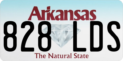 AR license plate 828LDS