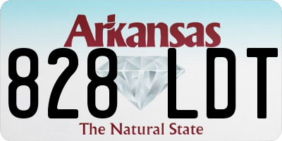 AR license plate 828LDT
