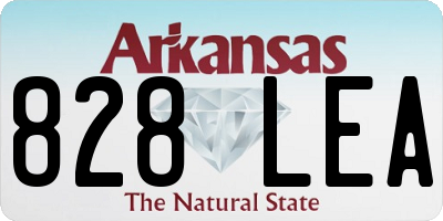 AR license plate 828LEA