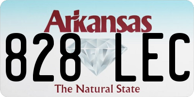 AR license plate 828LEC