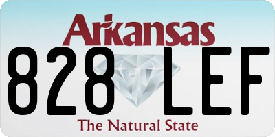 AR license plate 828LEF