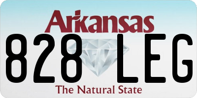AR license plate 828LEG